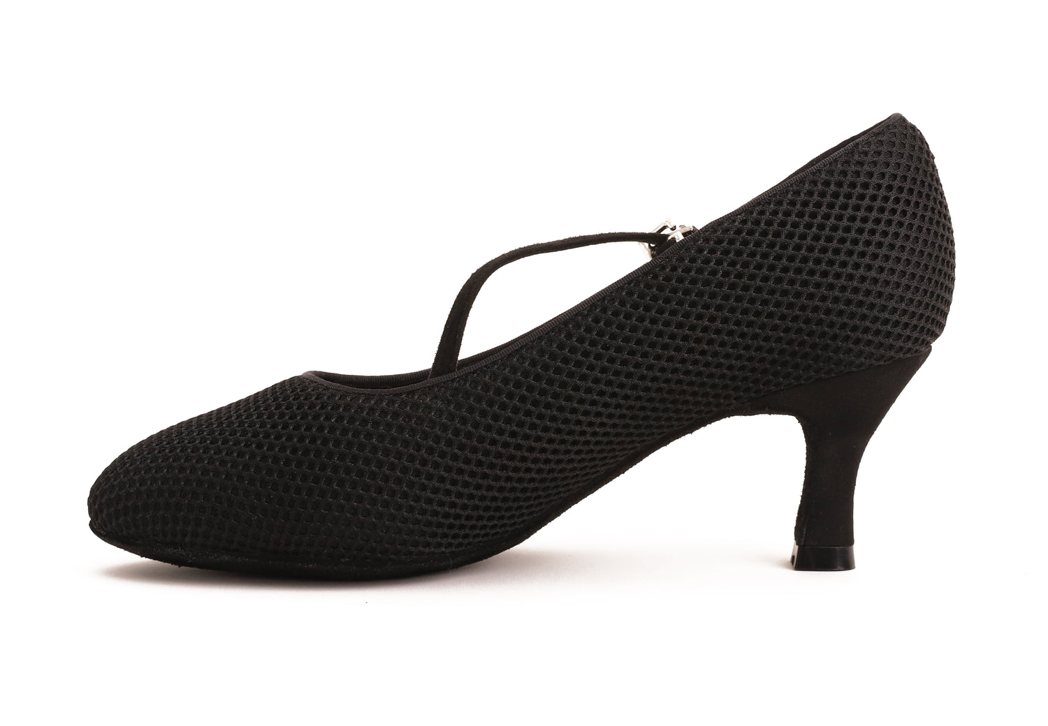 Delora - Schwarz Air Mesh Rounded 6,5 cm Flare