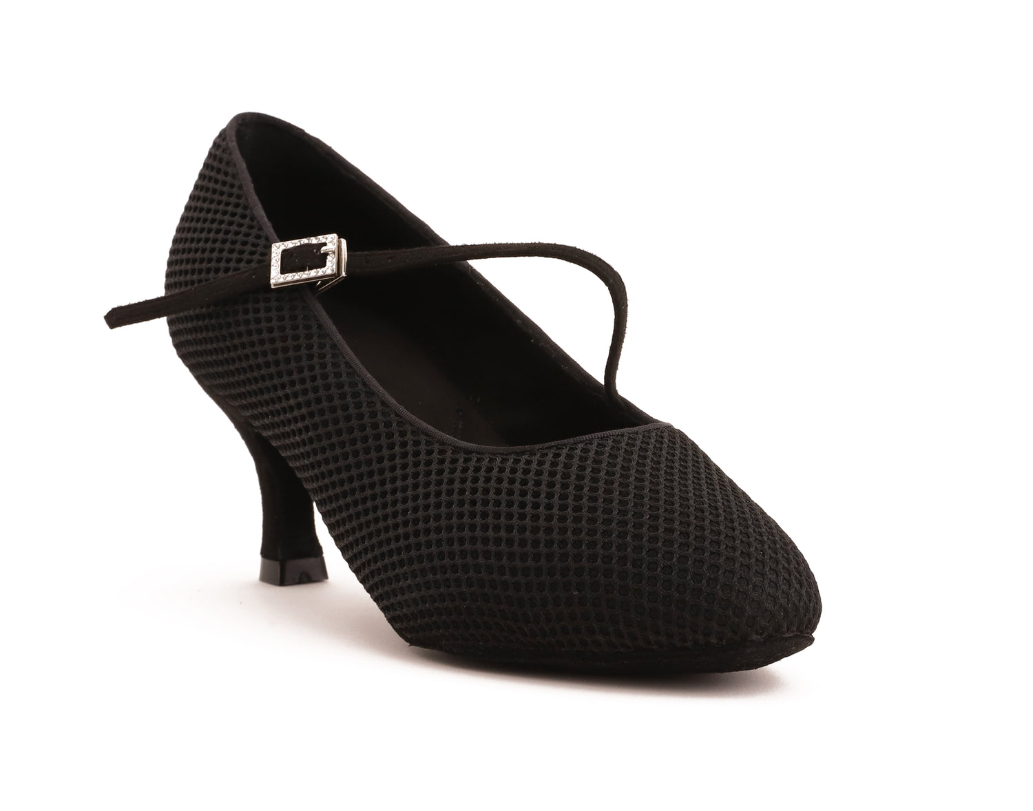 Delora - Schwarz Air Mesh Rounded 6,5 cm Flare