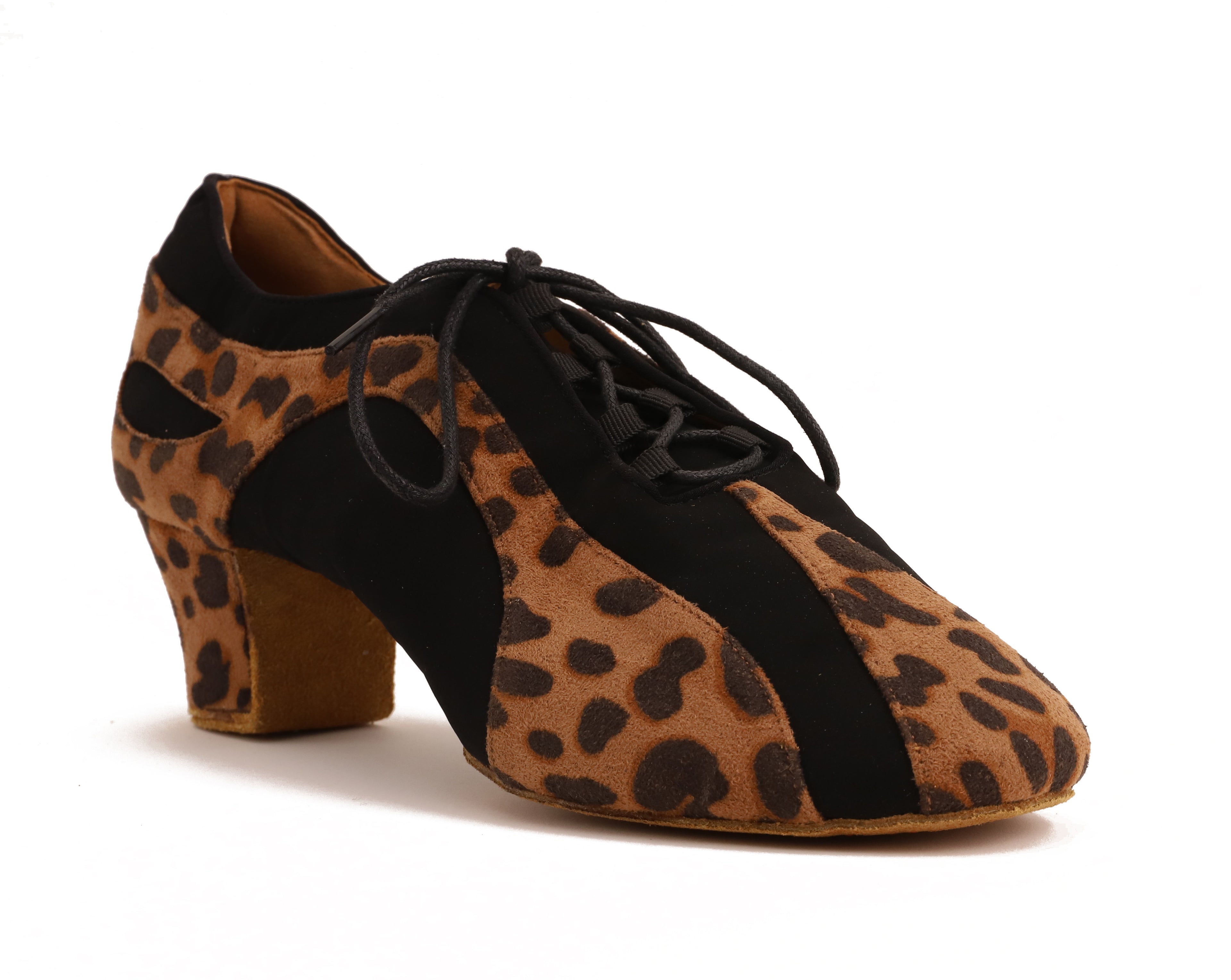 Pantera - Leopard Braun Textil / Schwarz Nubuk 4,5 cm Training