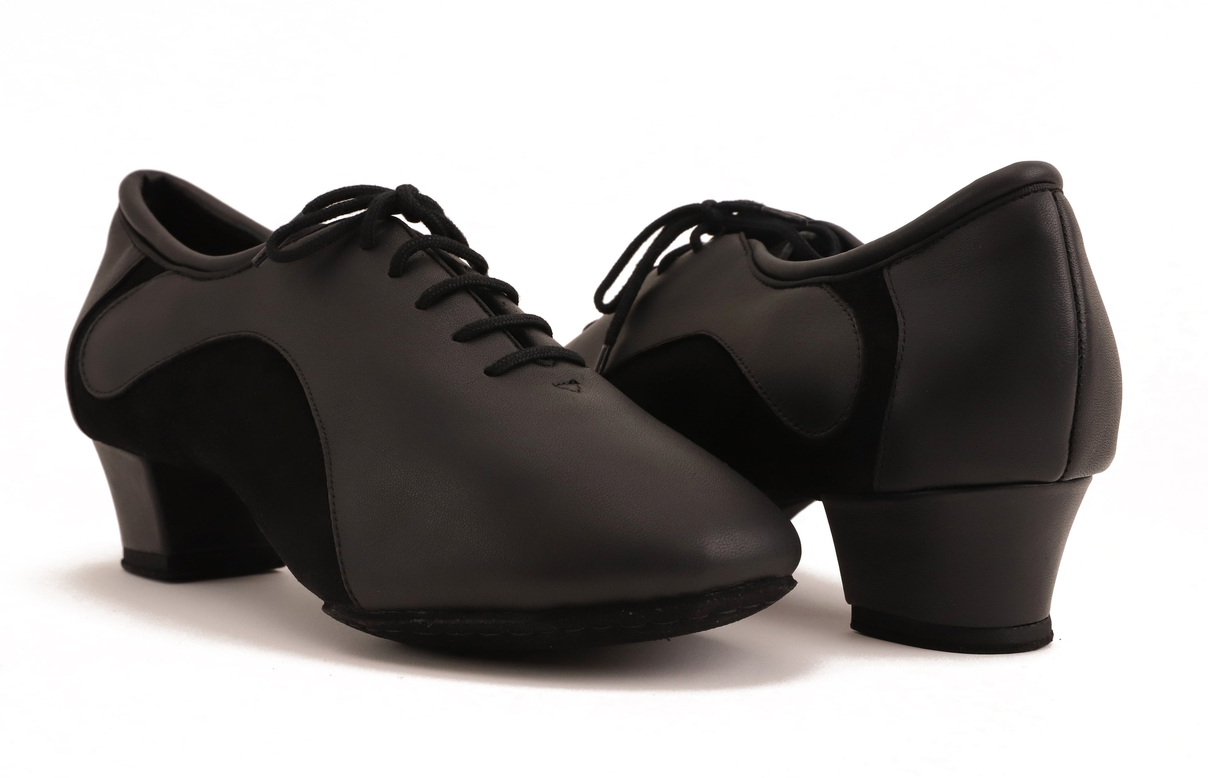 Contour - Schwarz Leder & Wildleder 4,5 cm