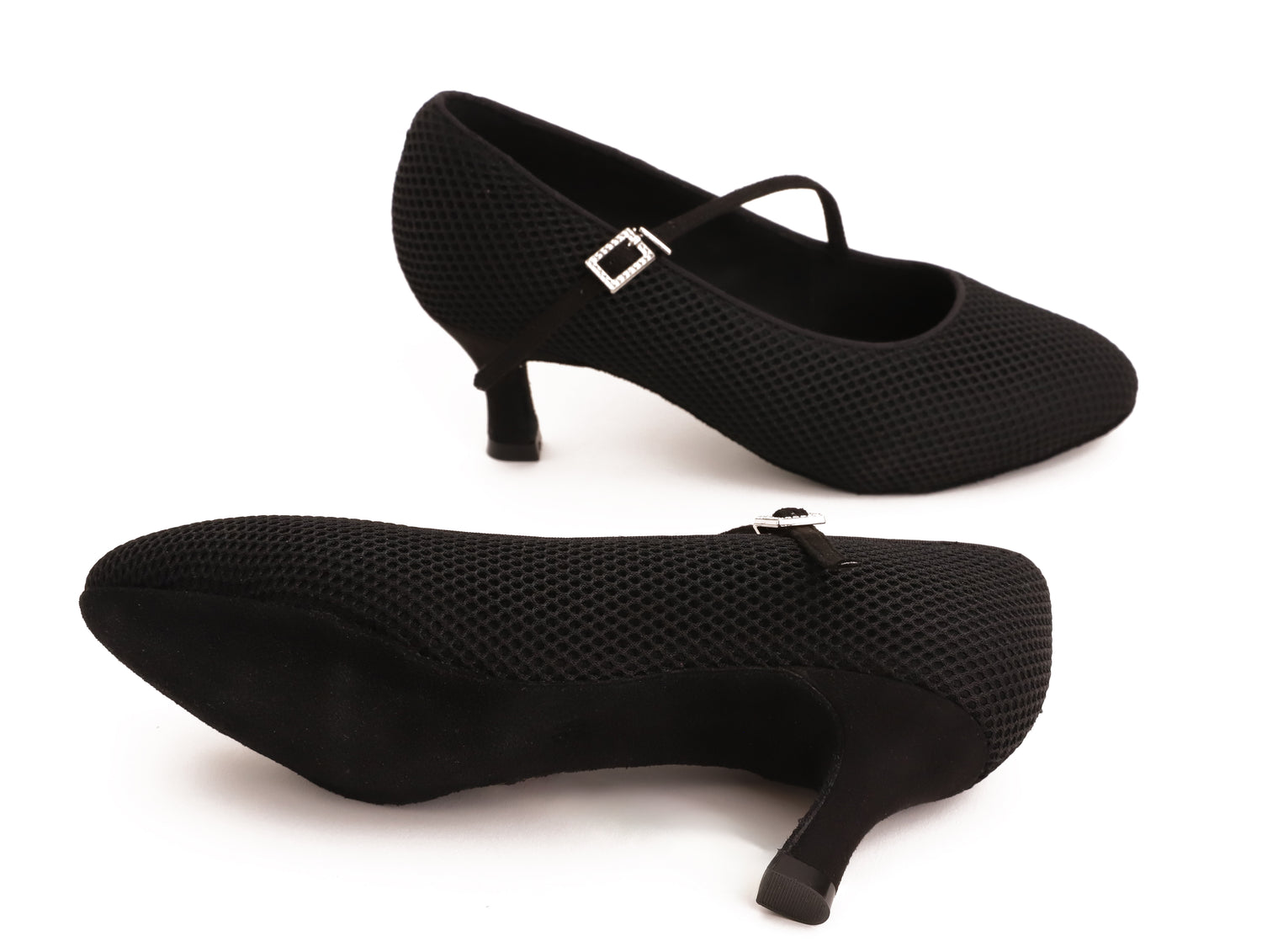 Delora - Schwarz Air Mesh Rounded 6,5 cm Flare