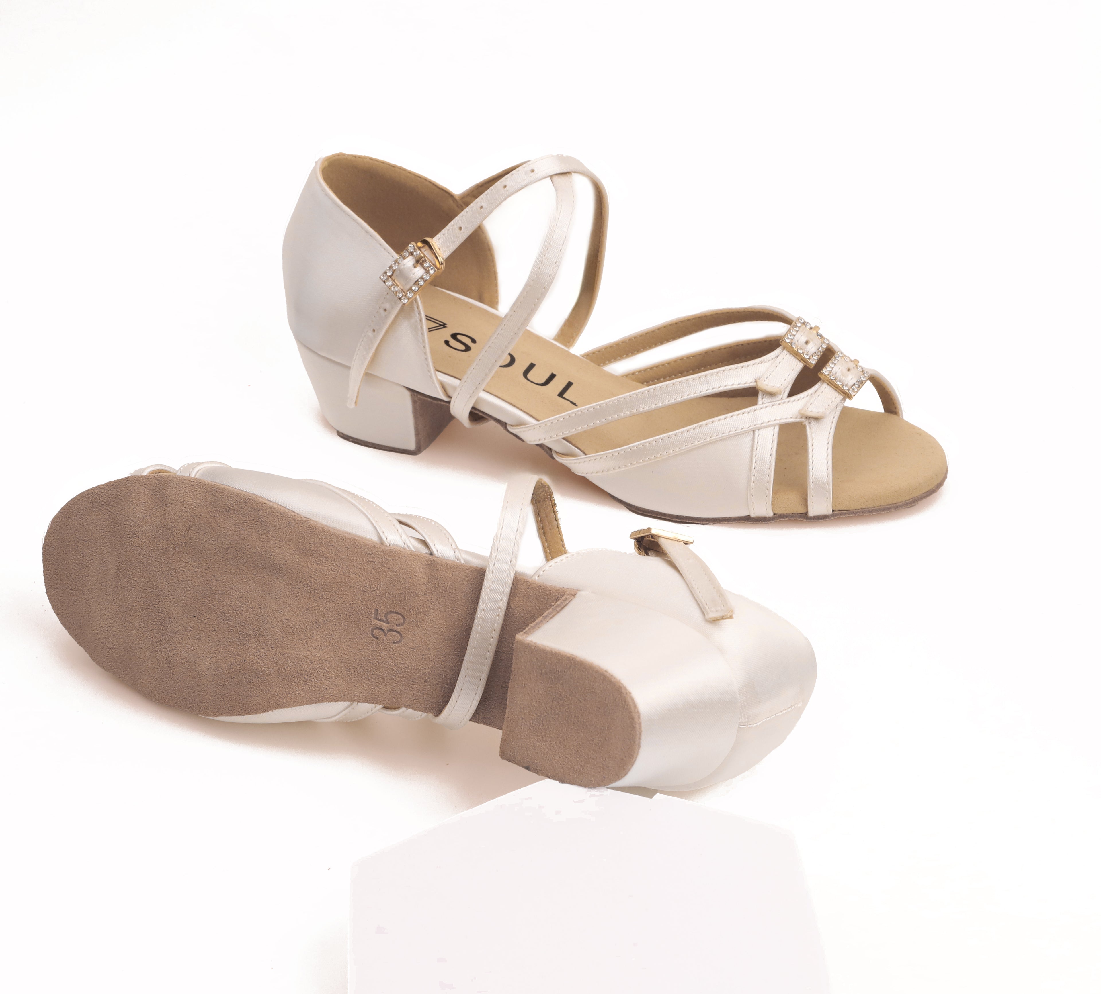 Zephyra - Weiß Satin 3,5 cm