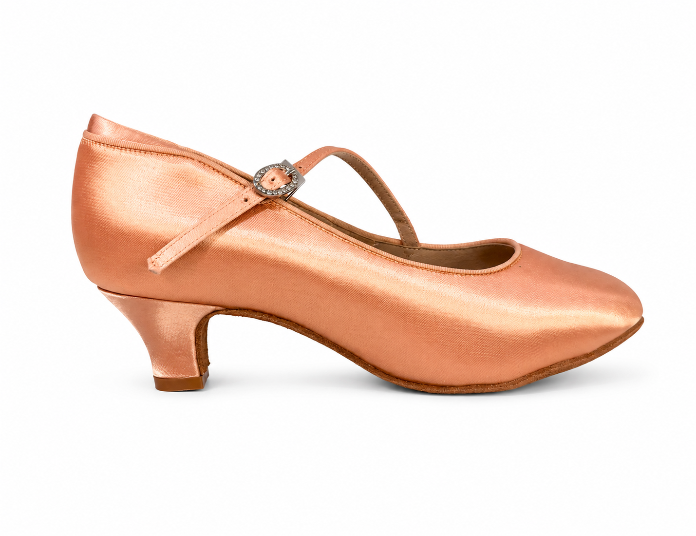 Delora - Peach Satin 4,5 cm Flare