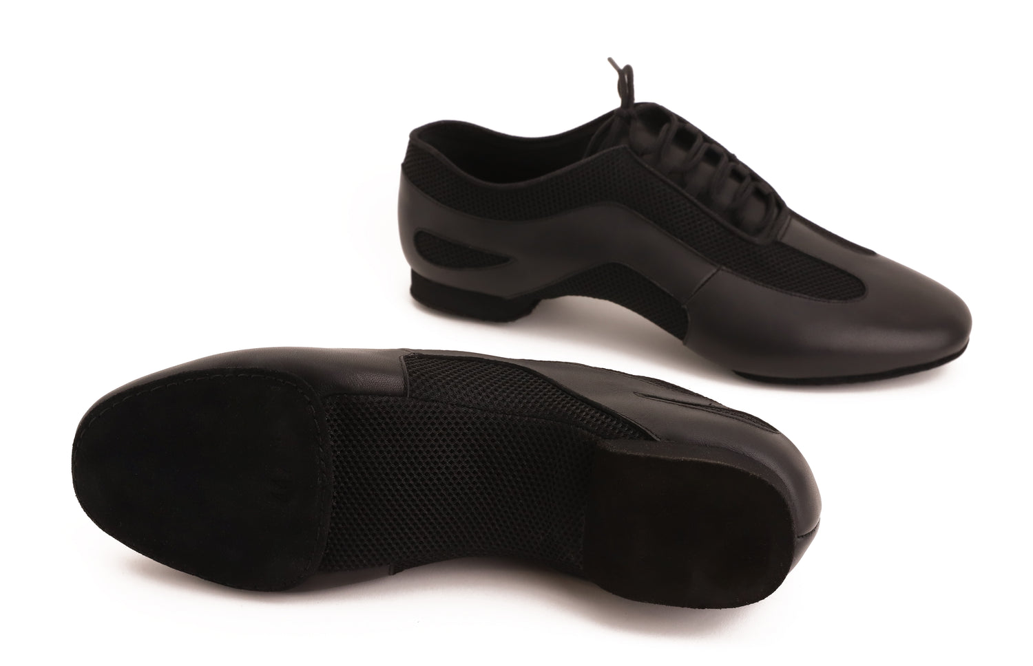 Jazz - Schwarz Air Mesh & Leder 1 cm