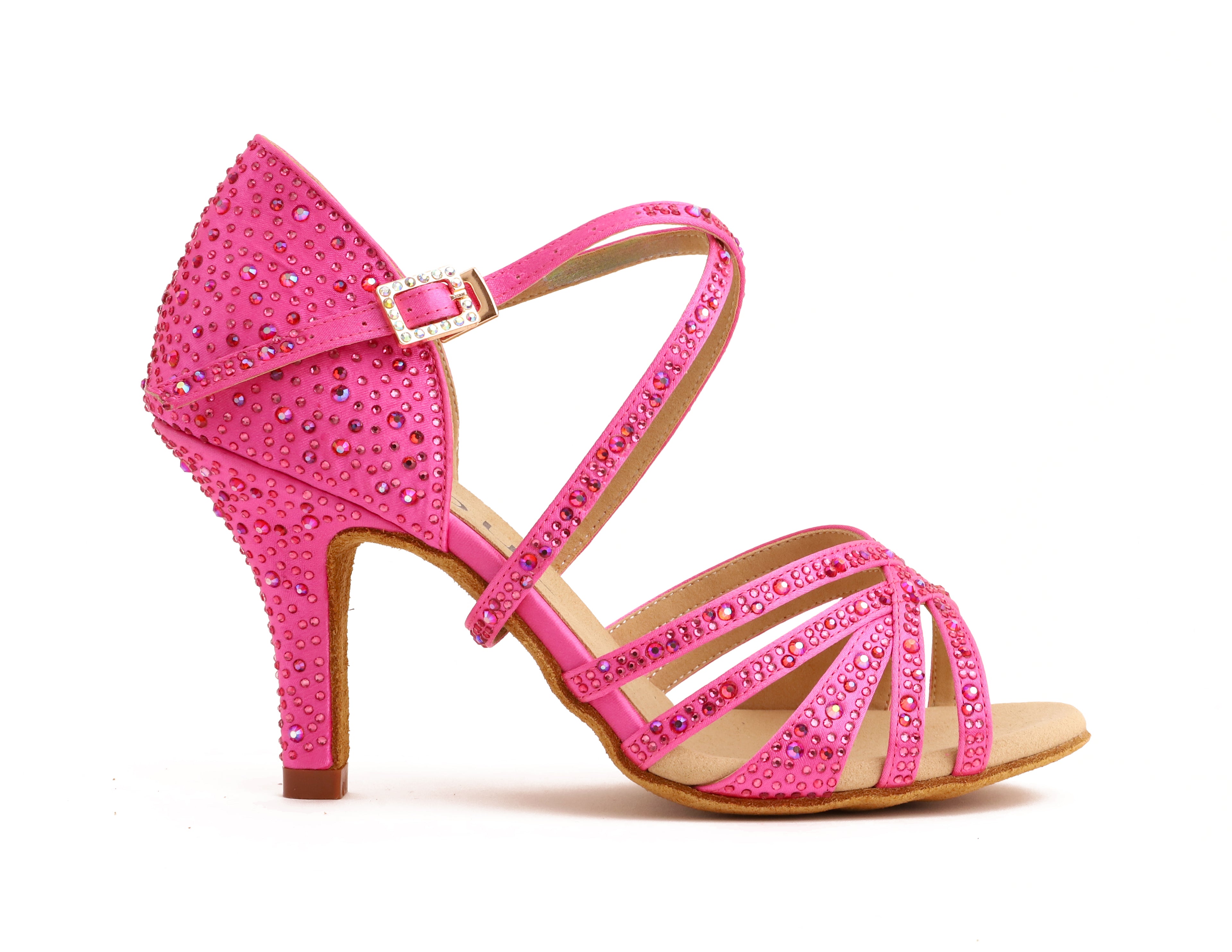 Stella - Pink Satin Crystal 8 Slim