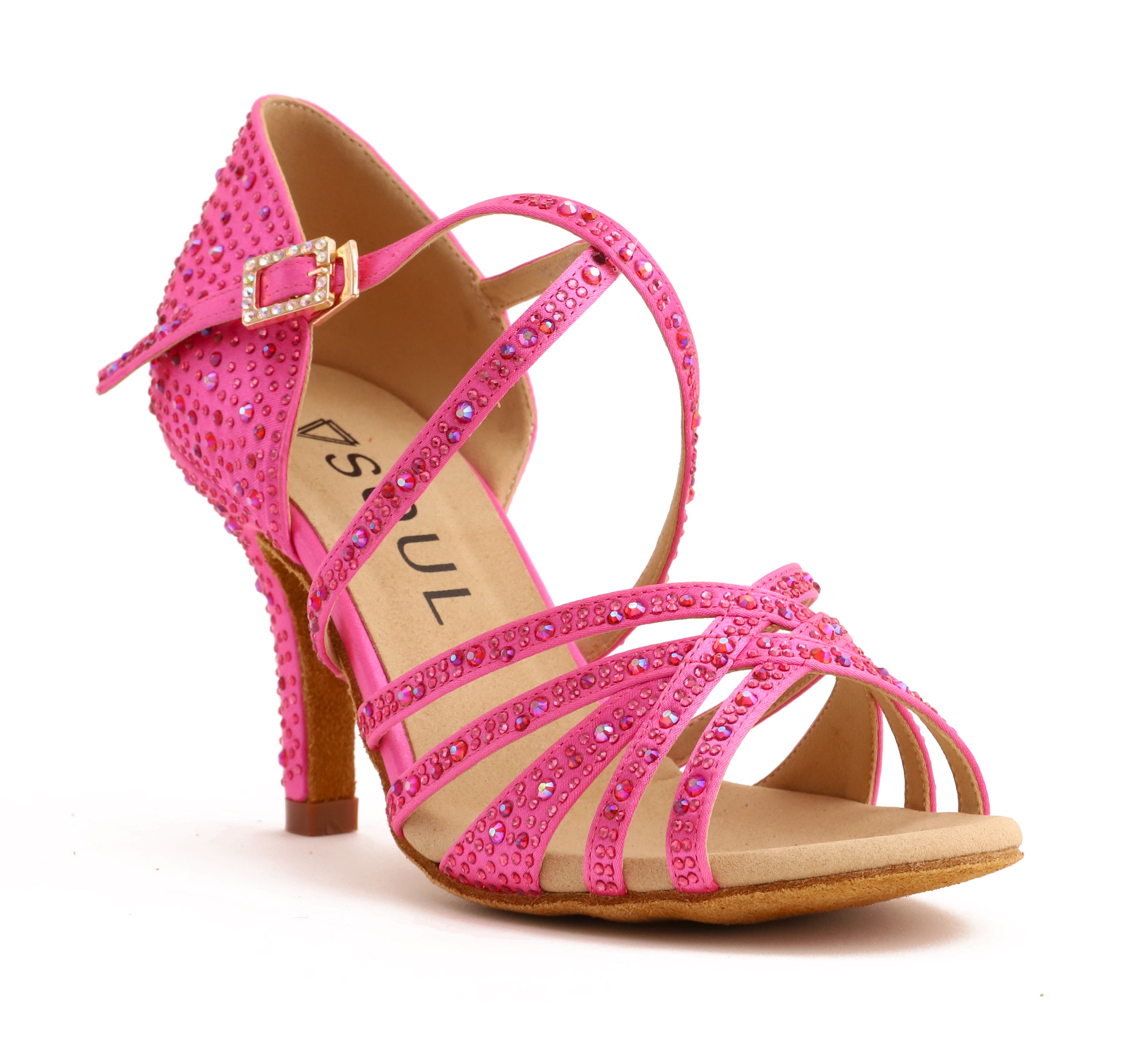 Stella - Pink Satin Crystal 8 Slim