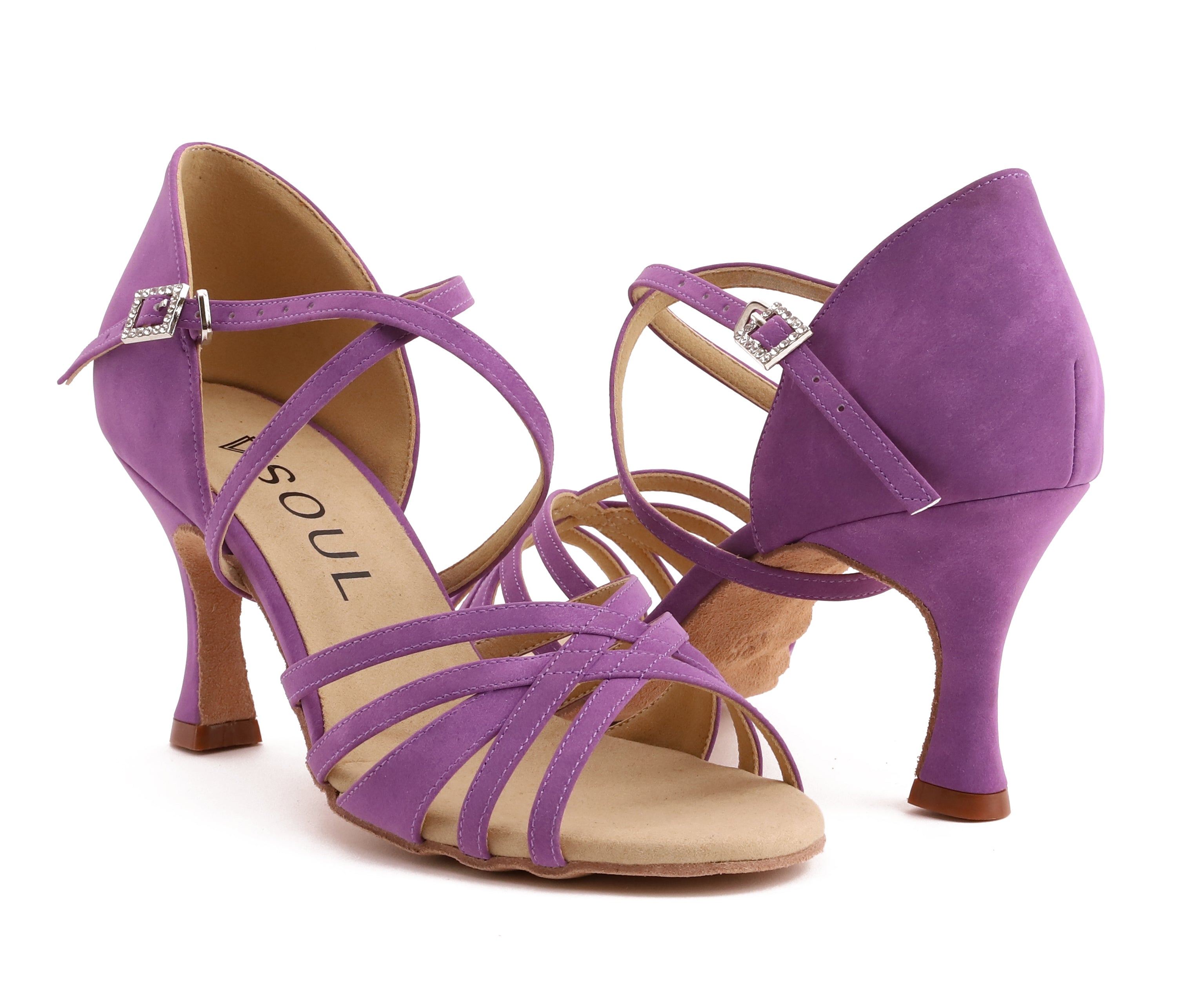 Stella - Violett Mikrofaser 7,5 cm Flare