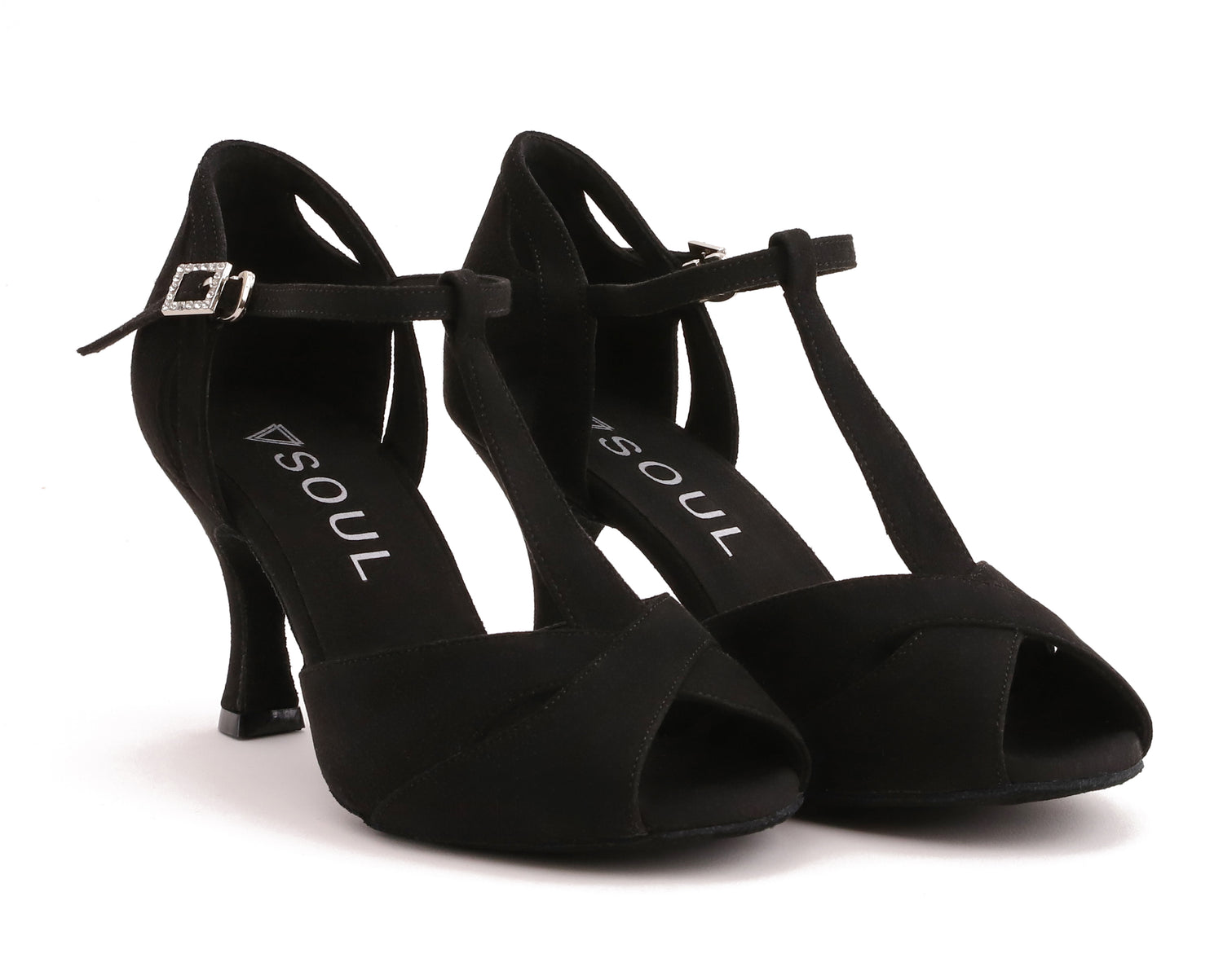 Nova - Schwarz Mikrofaser 7,5 cm Flare