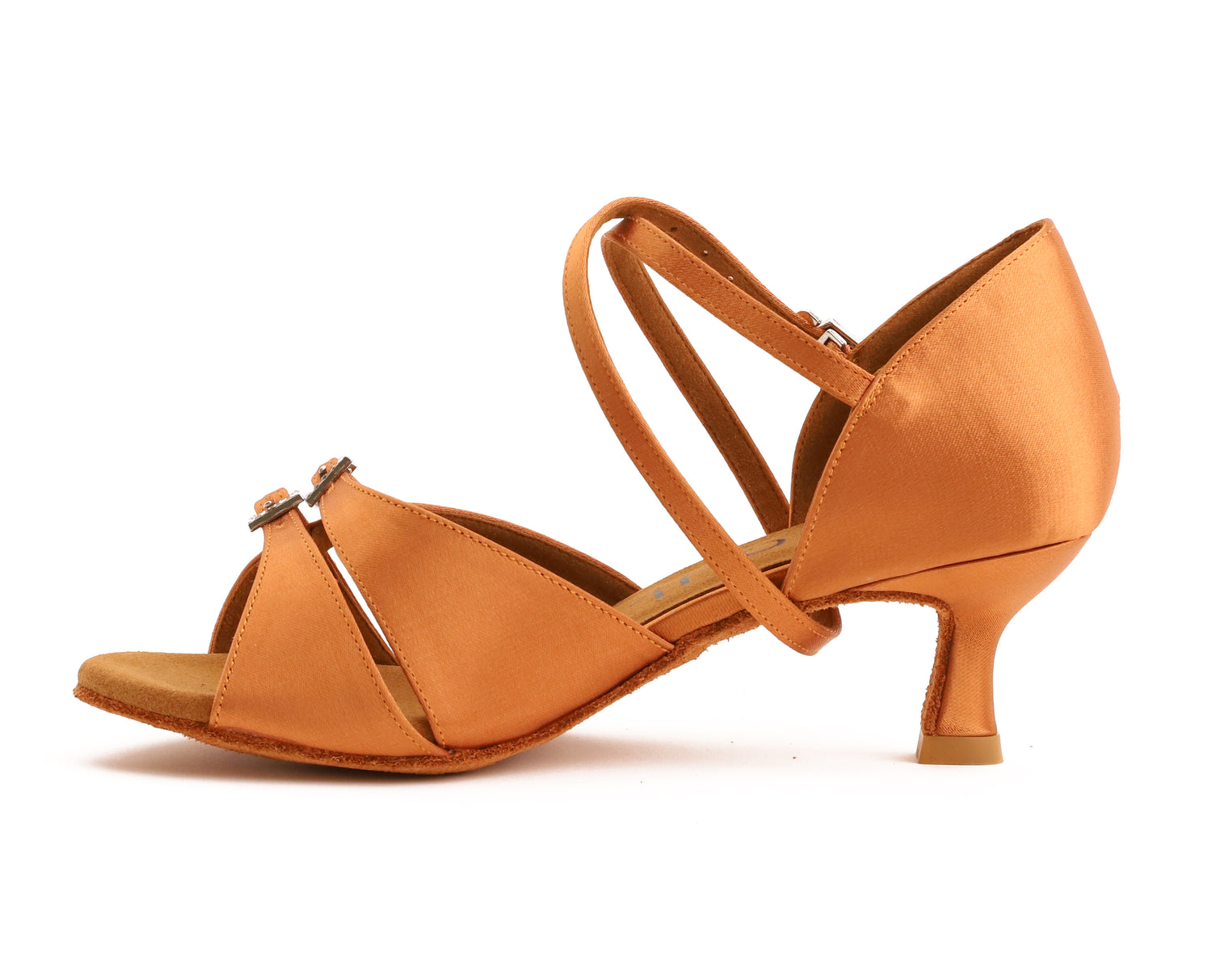 Calissa - Tan Satin 5,5 cm Elite Flare