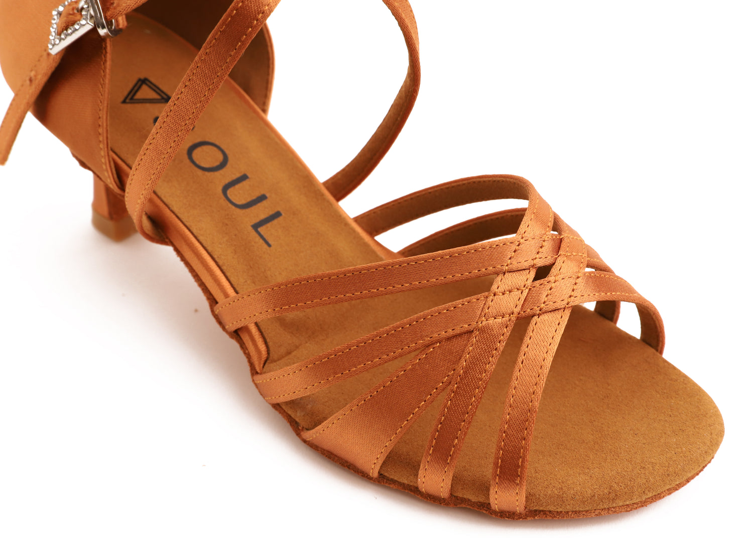 Stella - Tan Satin 5,5 cm Elite Flare