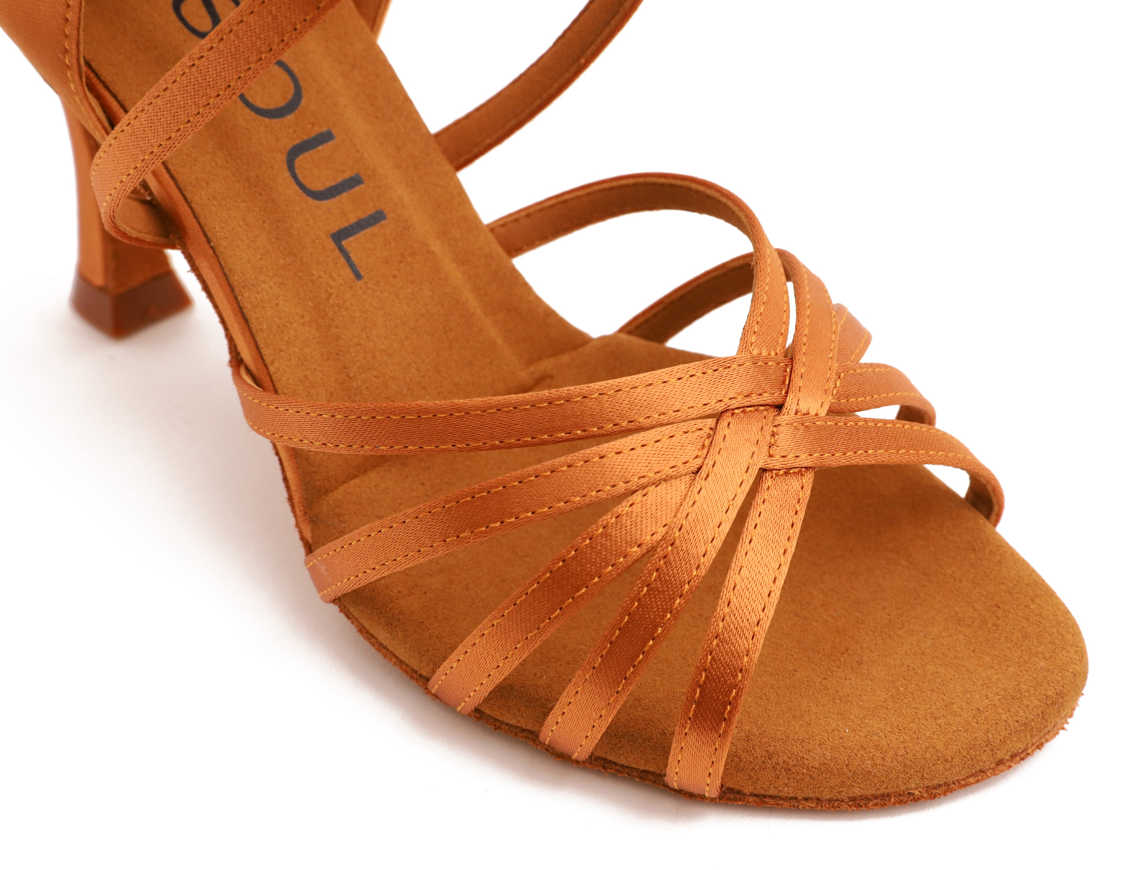 Pro Set - Duna - Tan Satin 8 cm Flare