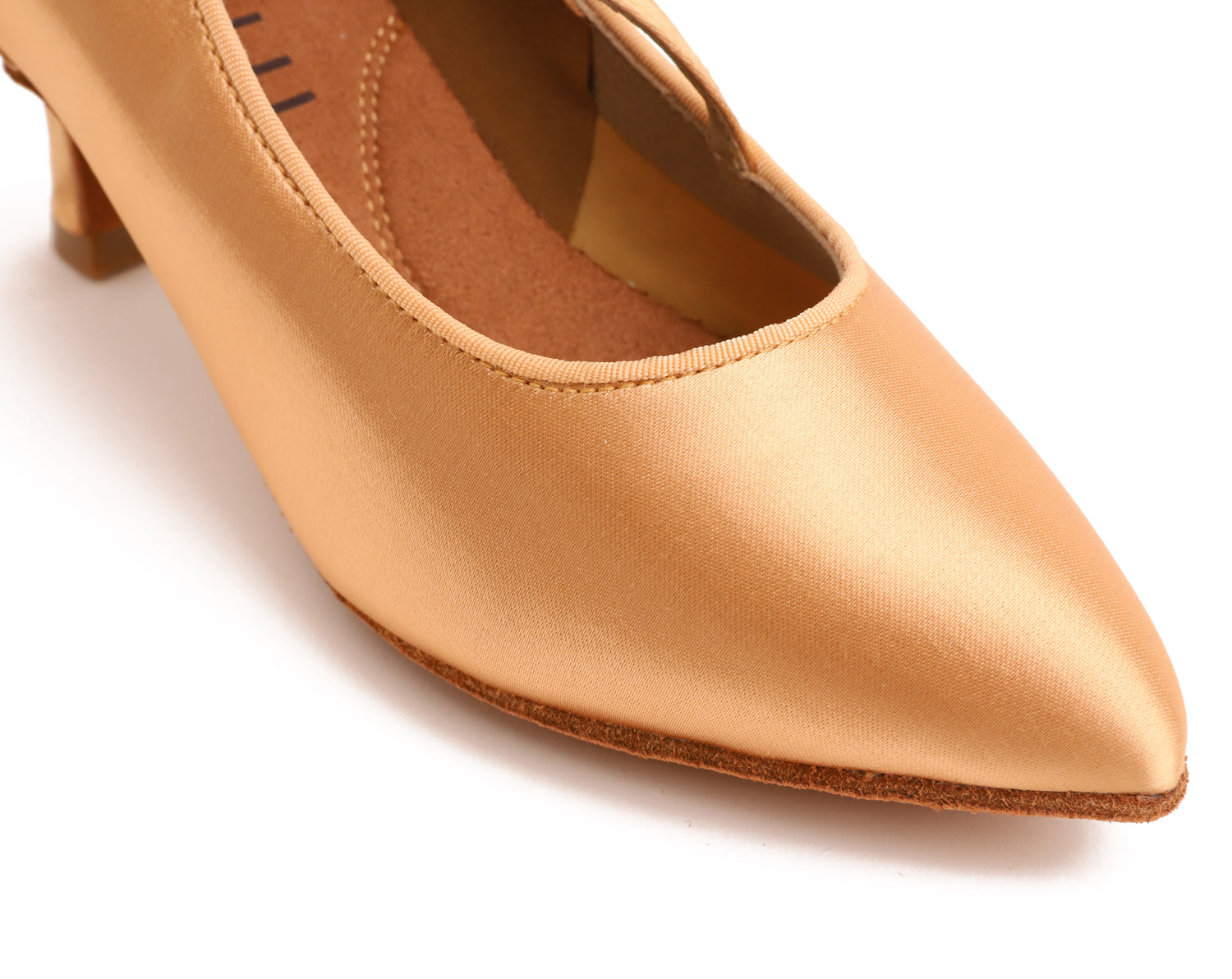 Delora - Peach Satin Pointed 6,5 cm Flare