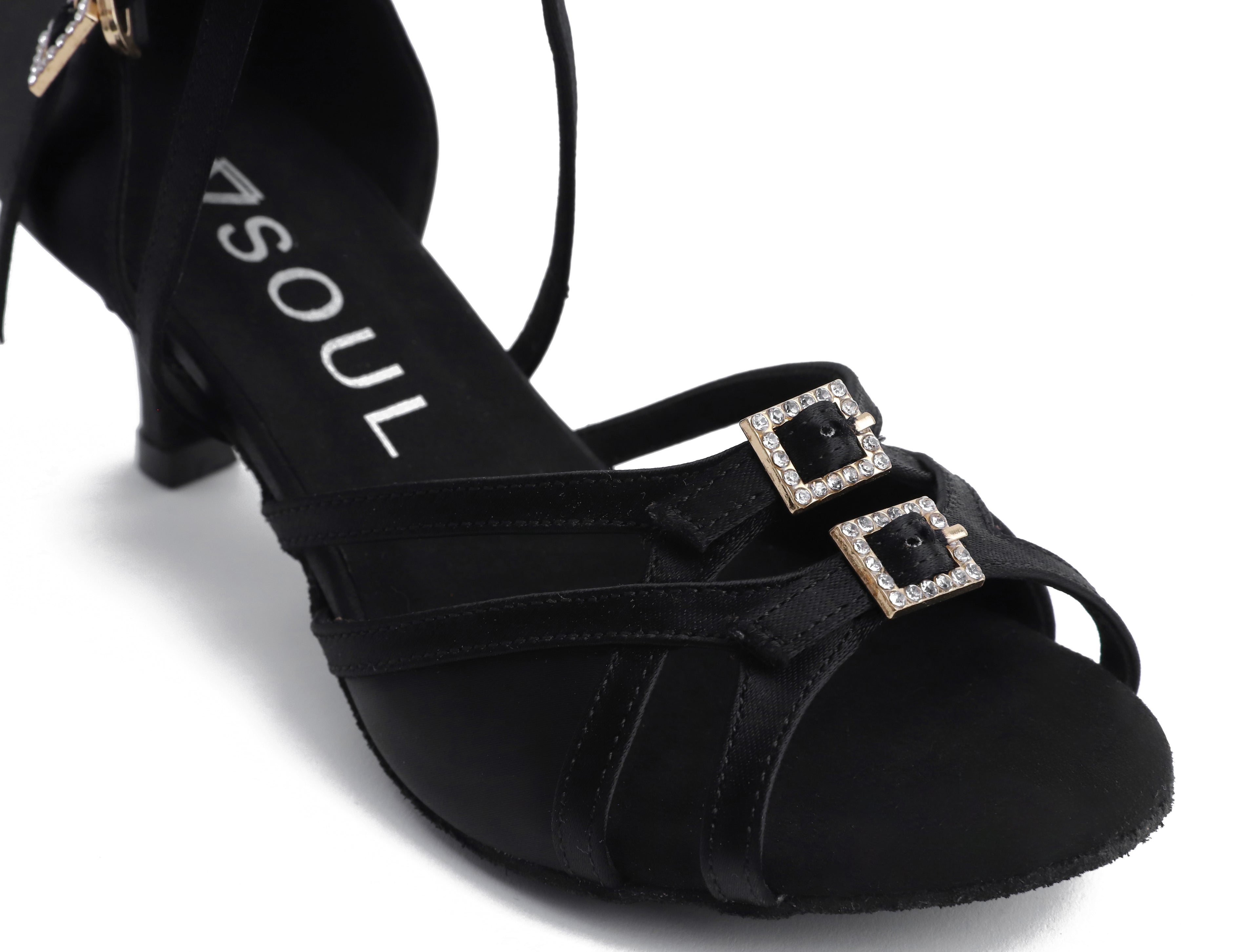 Neela - Schwarz Satin 5,5 cm Elite Flare