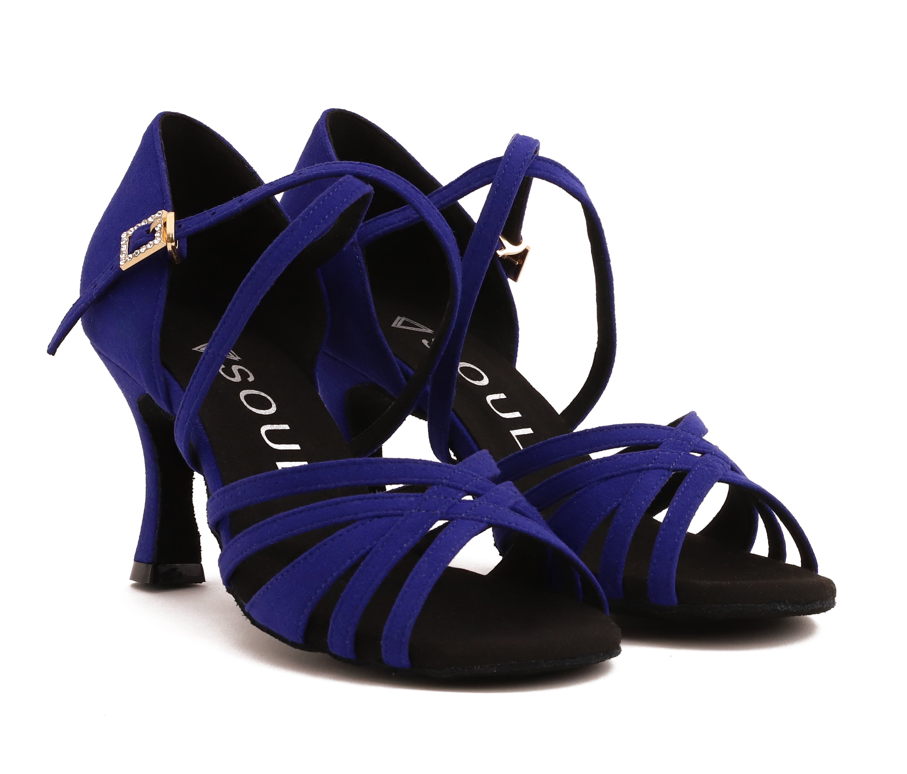 Stella - Blue Microfiber 7.5 cm Flare