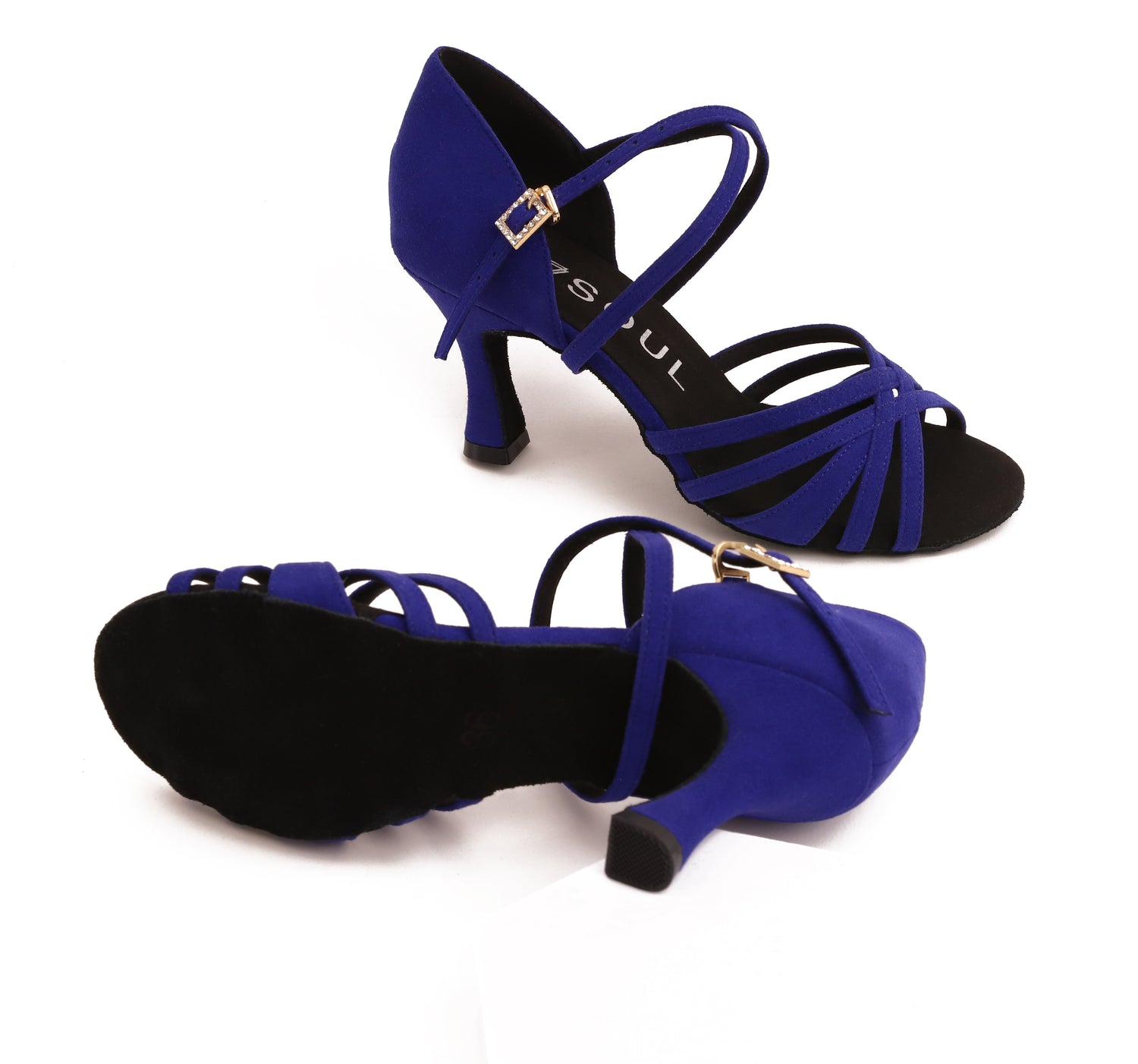 Stella - Blau Mikrofaser 7,5 cm Flare