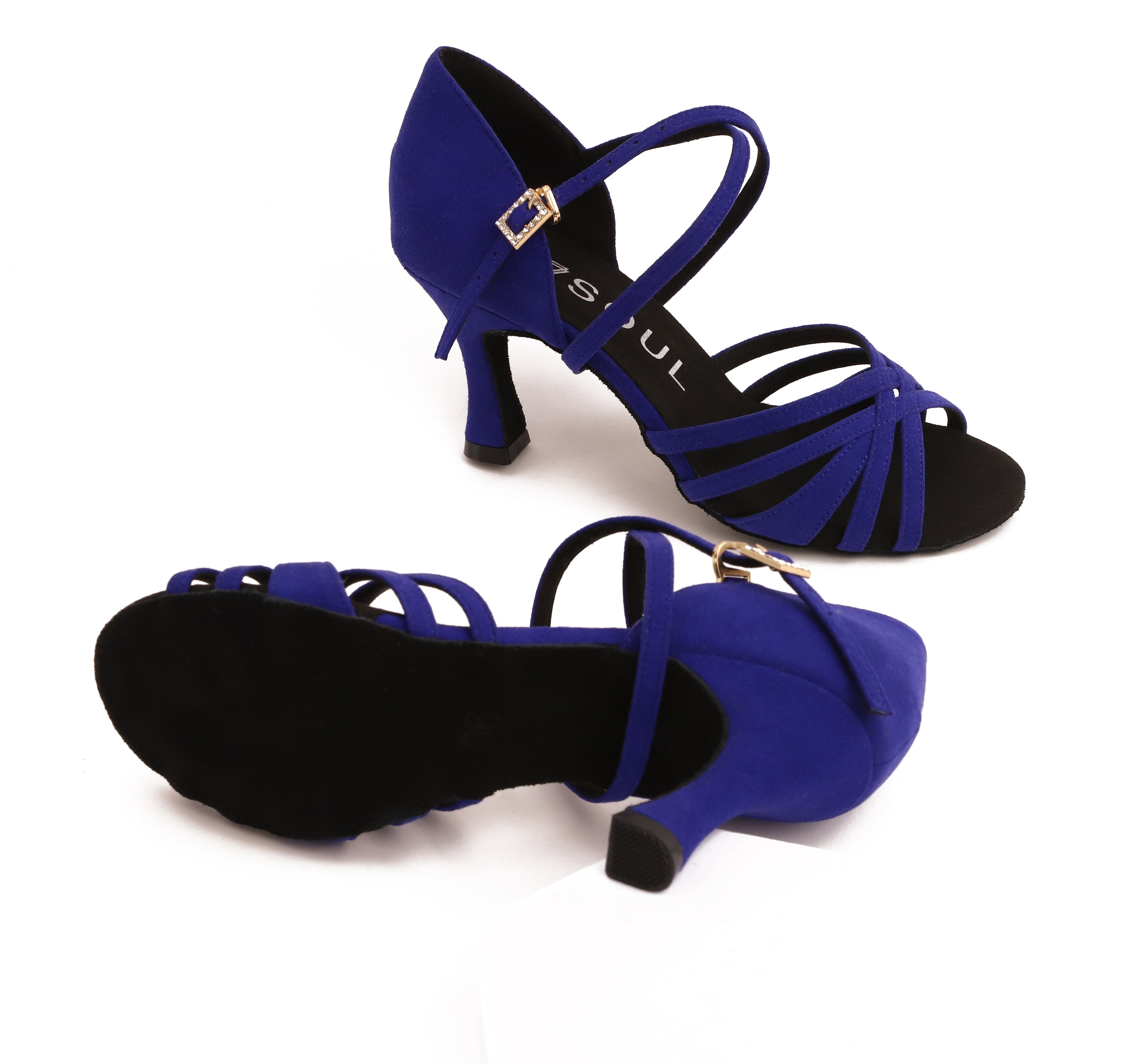 Stella - Blue Microfiber 7.5 cm Flare