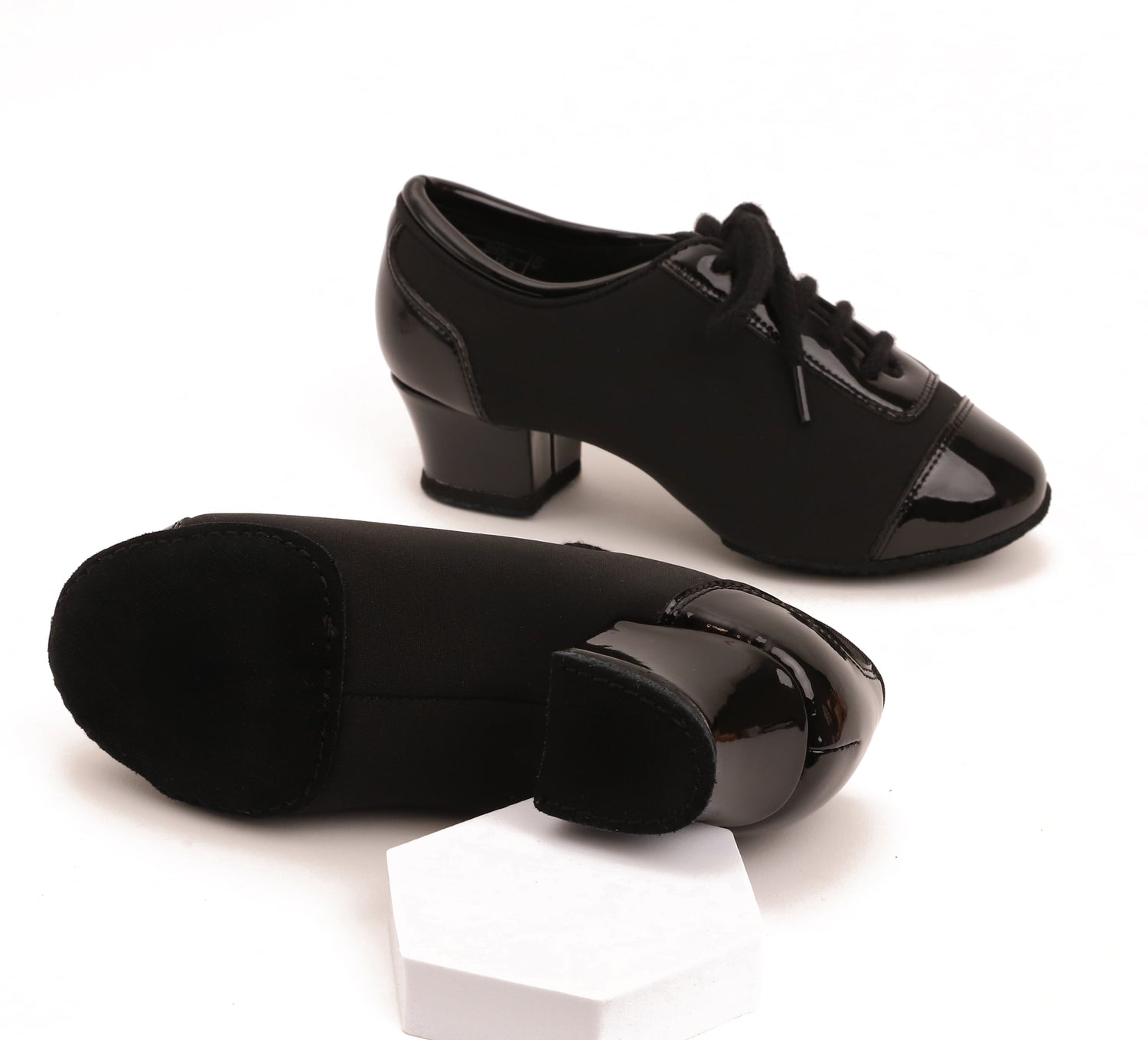 Fusion Mini - Schwarz Patent/ Neopren 4 cm