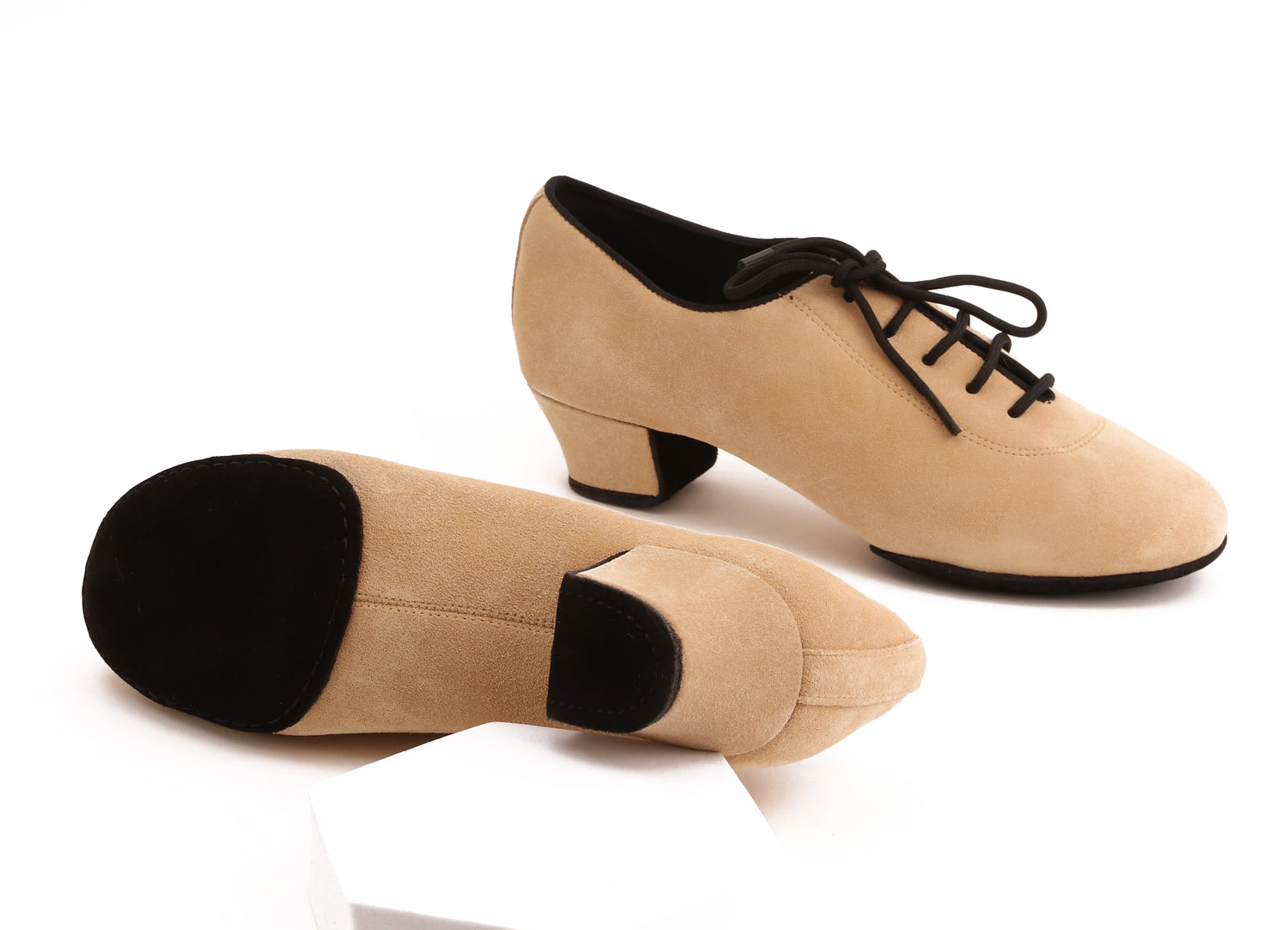 Vanilla - Beige Wildleder 4 cm