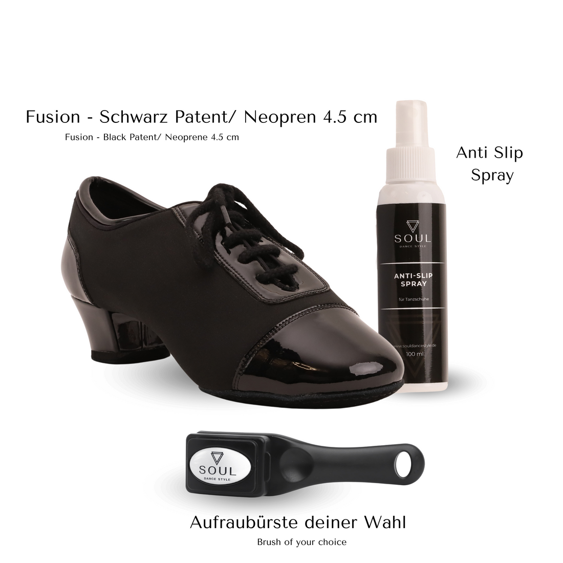 Pro Set - Fusion - Schwarz Patent/ Neopren 4,5 cm