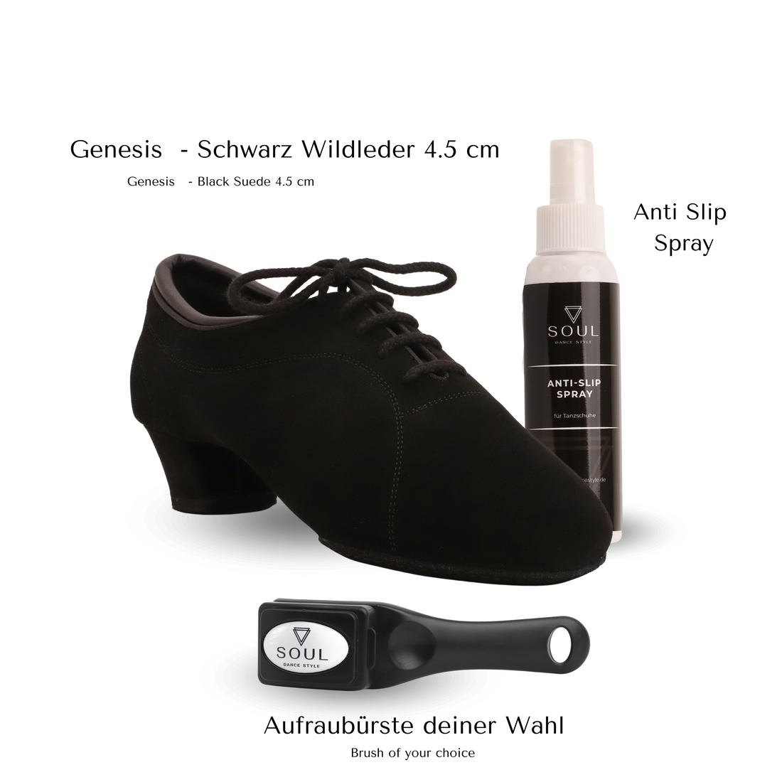 Pro Set - Genesis - Schwarz Wildleder 4,5 cm