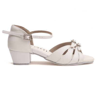 Siera - White Leather 3.5 cm