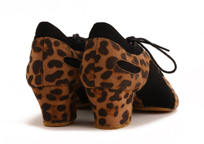 Pantera - Leopard Braun Textil / Schwarz Nubuk 4,5 cm Training