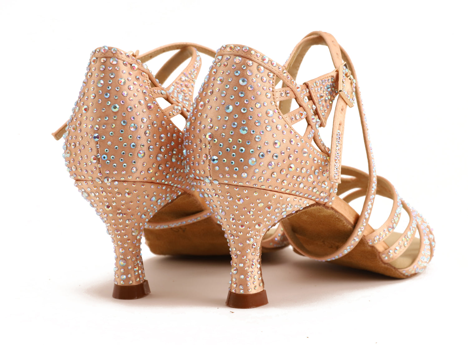 Havana - Champagne Satin 6,5 cm Flare