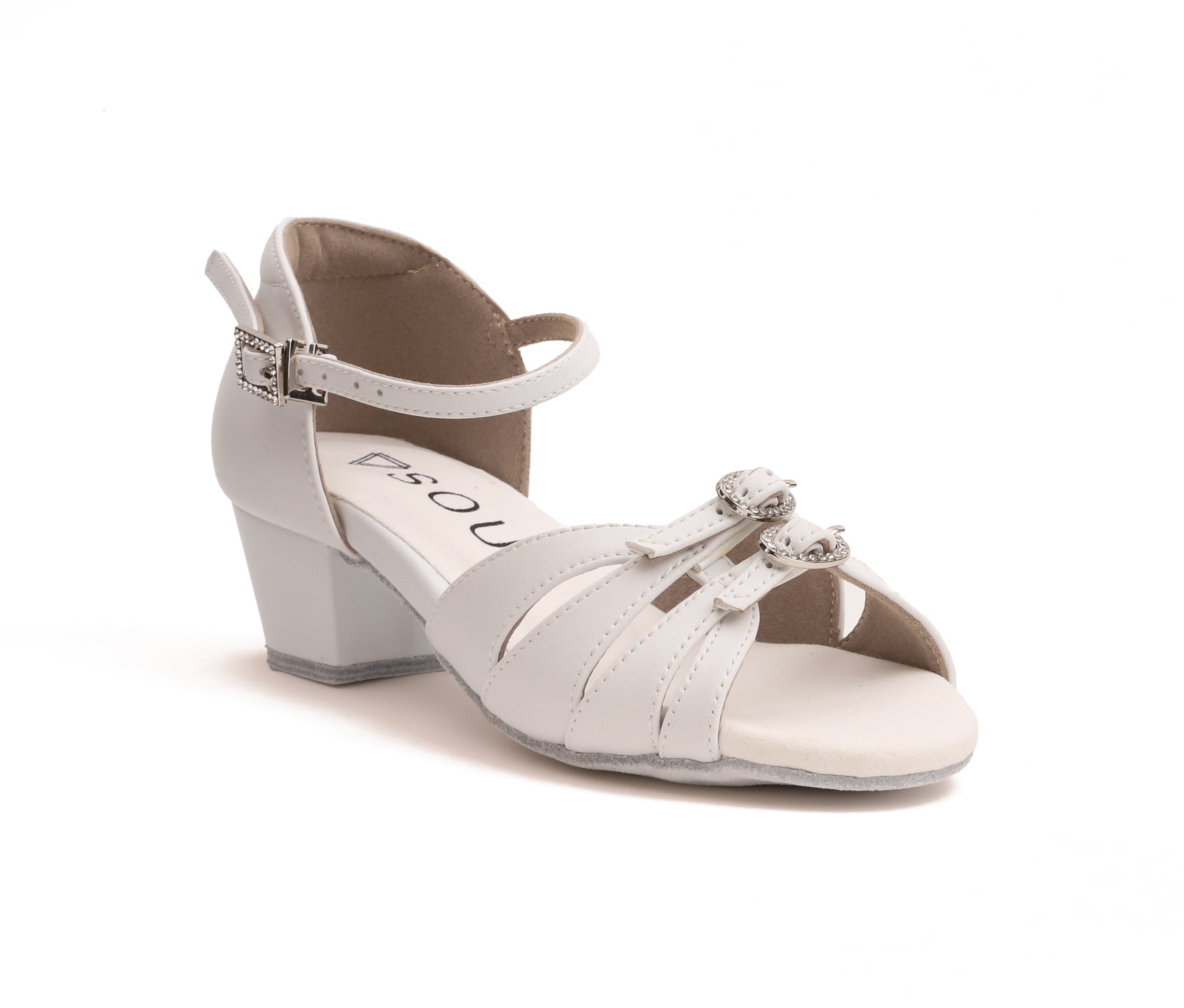 Siera - White Leather 3.5 cm