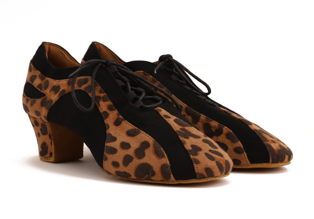 Pantera - Leopard Braun Textil / Schwarz Nubuk 4,5 cm Training