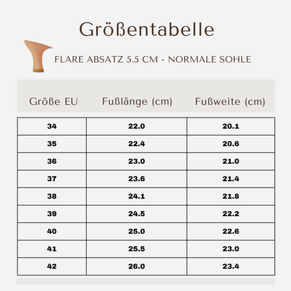 Calissa - Tan Satin 5,5 cm Elite Flare