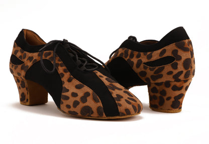 Pantera - Leopard Braun Textil / Schwarz Nubuk 4,5 cm Training