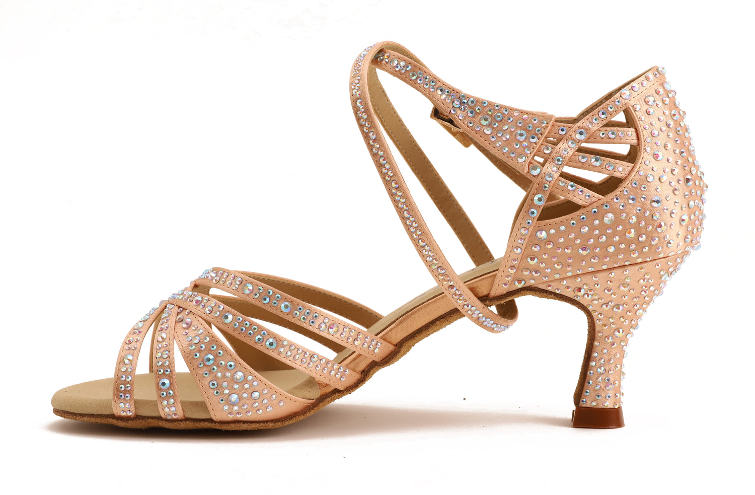 Havana - Champagne Satin 6,5 cm Flare
