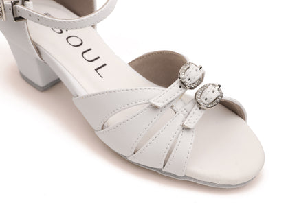 Pro Set - Siera - Weiß Leder 3,5 cm