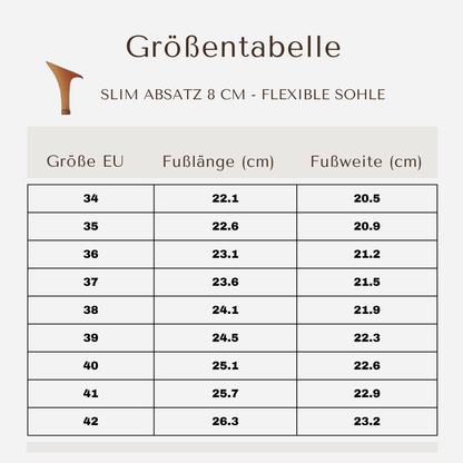 Bossa - Tan Satin 8 cm Slim