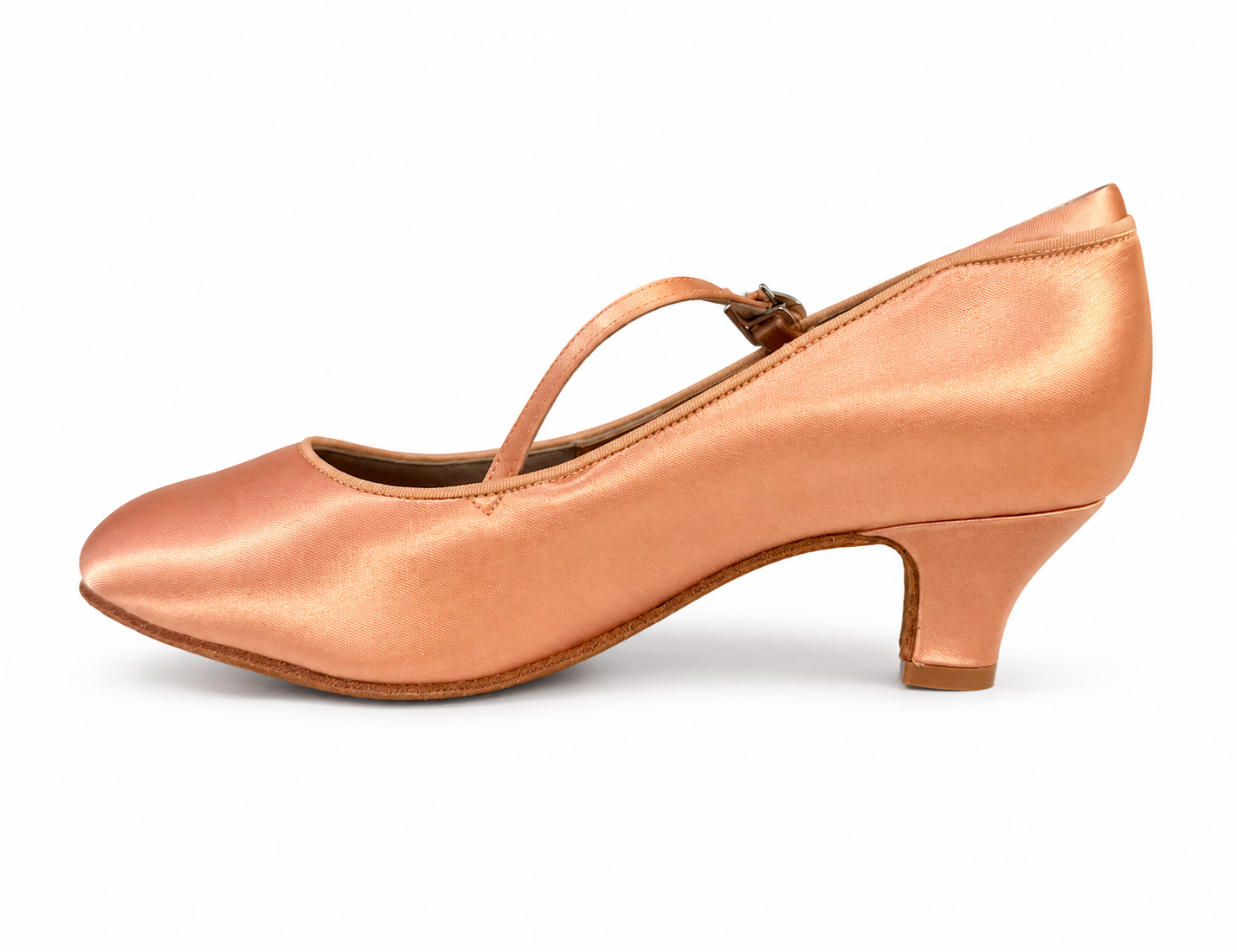 Delora - Peach Satin 4,5 cm Flare