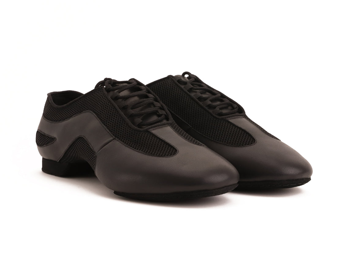 Jazz - Schwarz Air Mesh & Leder 1 cm