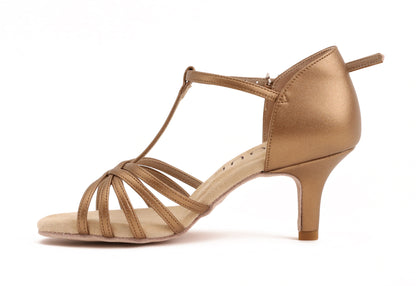 Mokka - Bronze Hell Leder 6,5 cm Slim