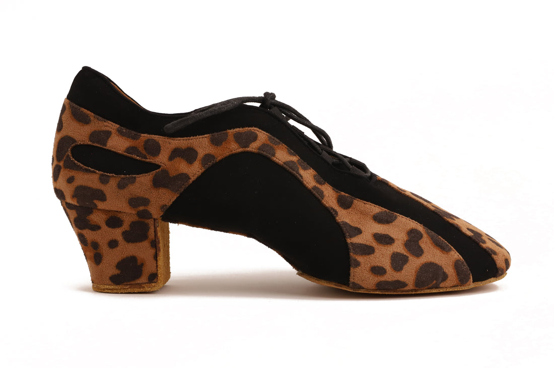 Pantera - Leopard Braun Textil / Schwarz Nubuk 4,5 cm Training