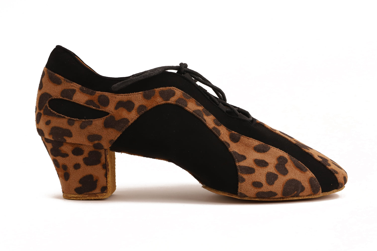 Pantera - Leopard Braun Textil / Schwarz Nubuk 4,5 cm Training