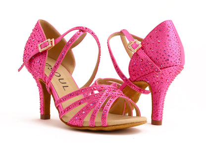 Stella - Pink Satin Crystal 8 Slim