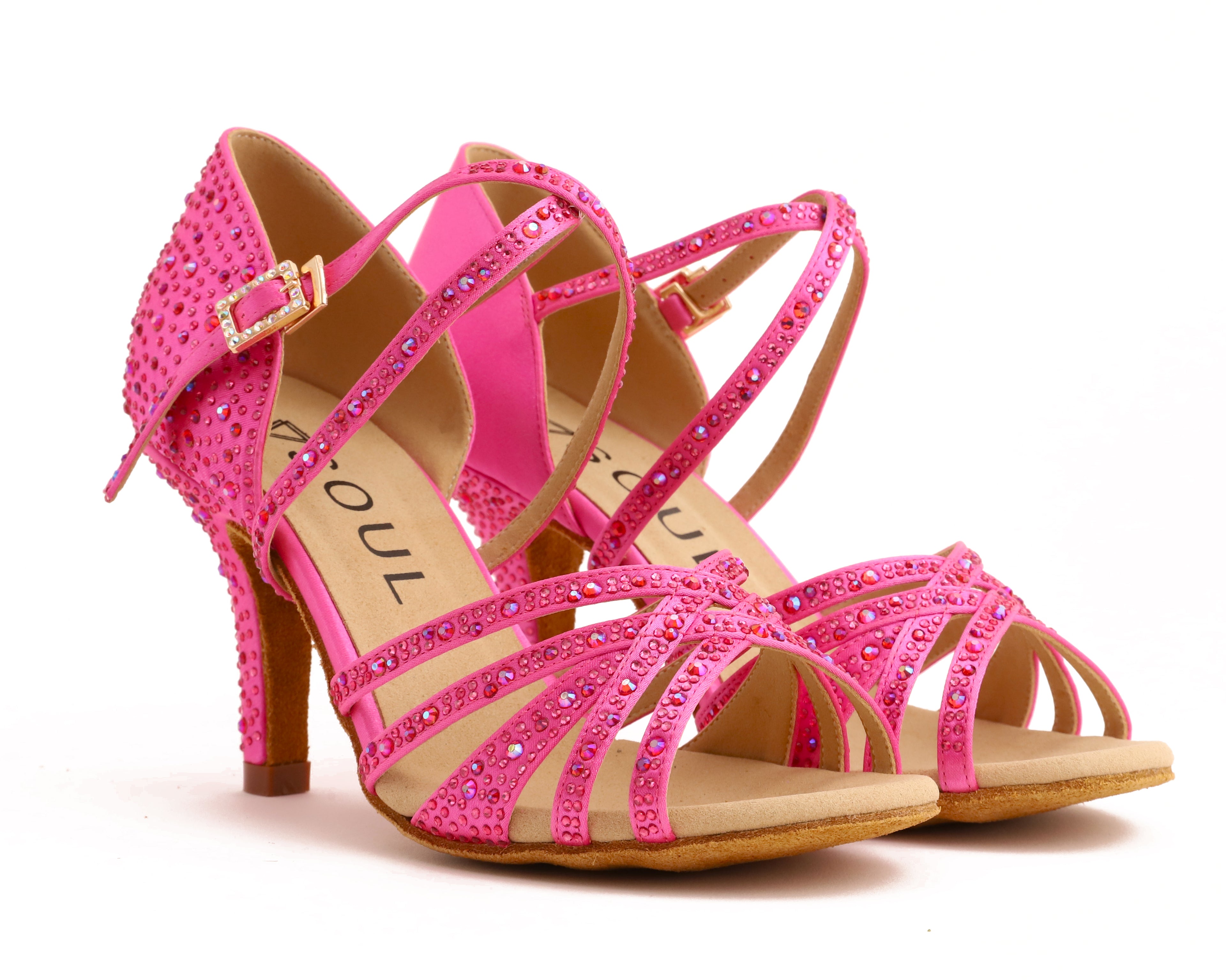 Stella - Pink Satin Crystal 8 Slim