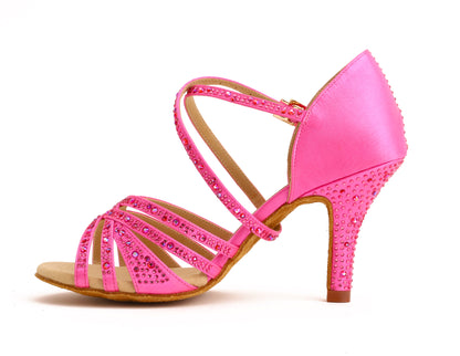 Stella - Pink Satin Crystal 8 Slim