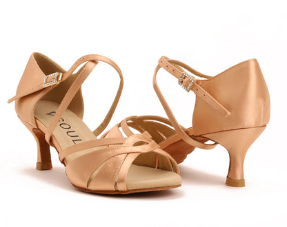 Bella - Champagne Satin 5,5 cm Elite Flare