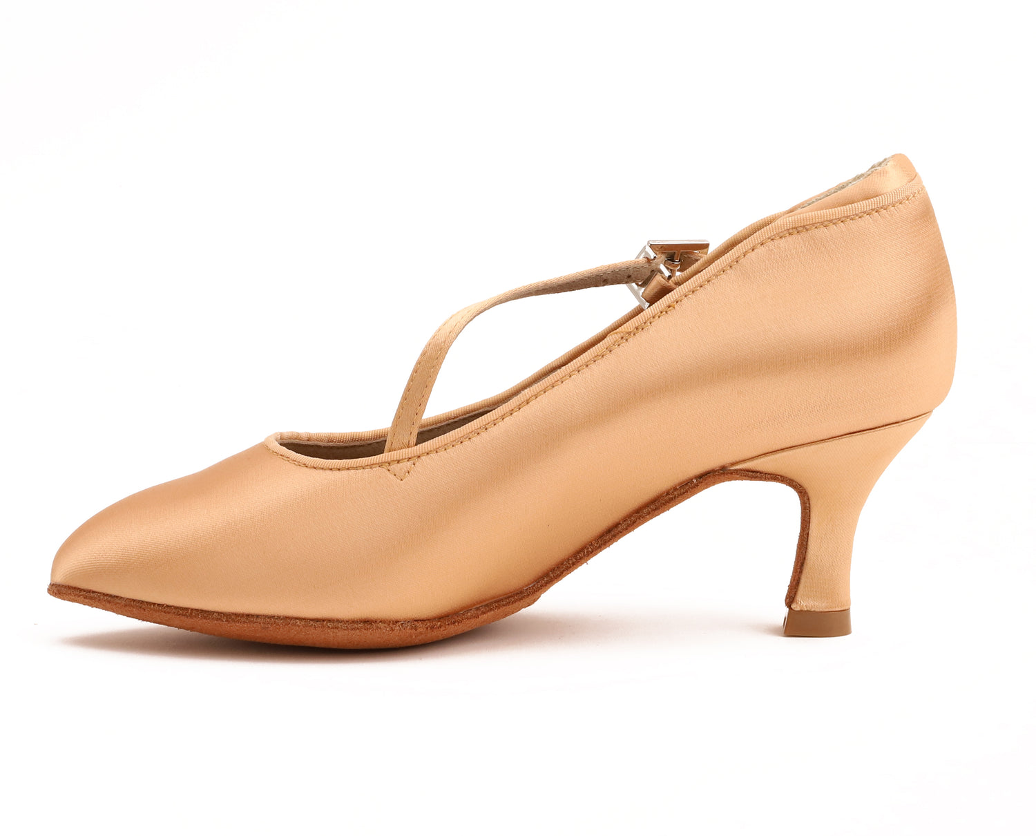 Delora - Peach Satin Pointed 6,5 cm Flare