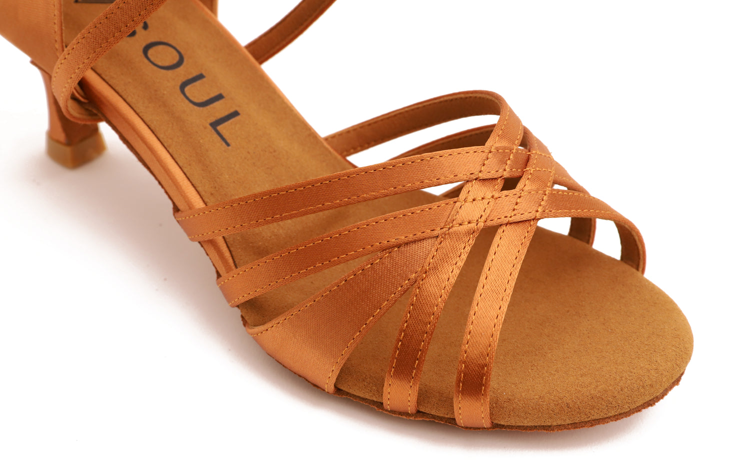 Stella - Tan Satin 5,5 cm Elite Flare