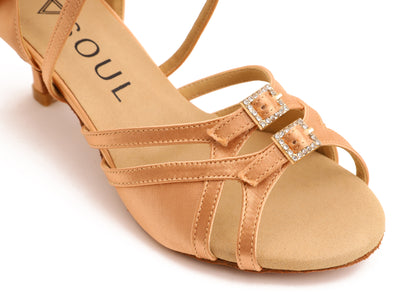 Neela - Champagne Satin 5,5 cm Elite Flare