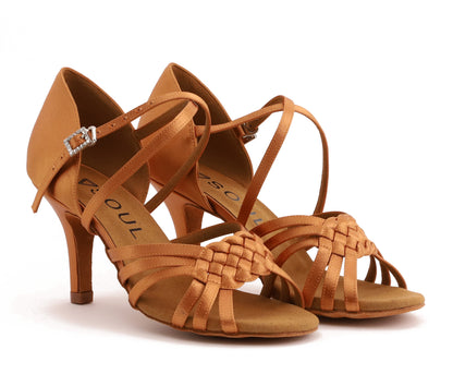 Pro Set - Sahara - Tan Satin 8 cm Slim