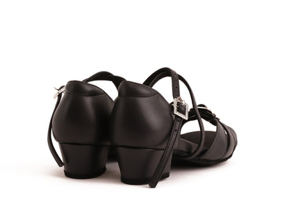 Siera - Schwarz Leder 3,5 cm