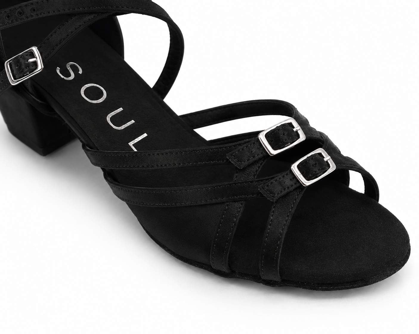 Zephyra - Schwarz Satin 3,5 cm