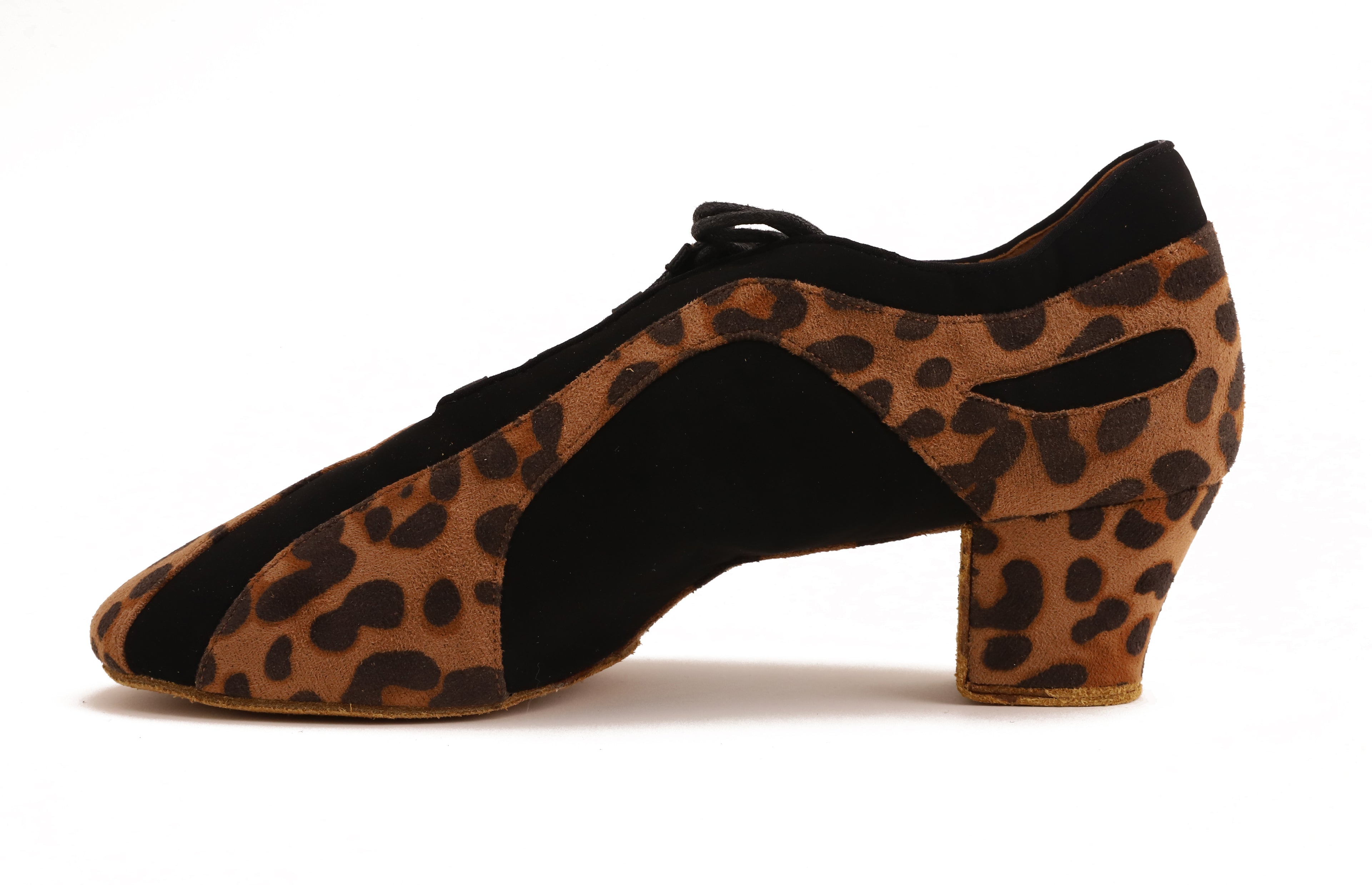 Pantera - Leopard Braun Textil / Schwarz Nubuk 4,5 cm Training
